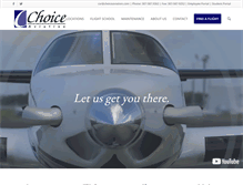 Tablet Screenshot of choiceaviation.com